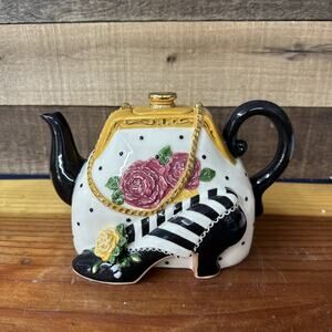 Victorian Purse And Heel Laura Teapot Sandy’s Closet Sandy Lynam Clough In Box